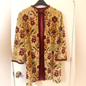 Gorgeous Tapestry Coat with Velvet-like Softness Custom-made?? Medium